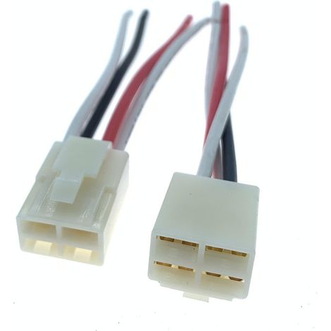 Stecker für elektronisches Lüfterrelais der Autoklimaanlage, 4-polige Nebelscheinwerfer-Relaisbuchse, Stecker für Gebläsewiderstand (1/4)