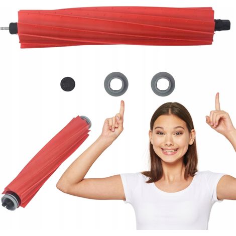 Roborock spazzola principale originale in gomma a spirale, ricambio per S7, S7 MaxV, Q7, Qrevo, colore rosso (1/5)