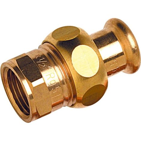Raccord union laiton à sertir 8330G Ø28 taraudé femelle 3/4" chauffage et sanitaire - THERMADOR 8330G2820