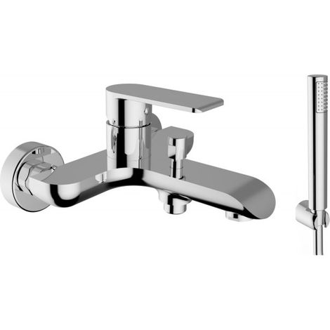Mélangeur de baignoire avec douche en laiton chromé - WTS Teorema XS (1/3)