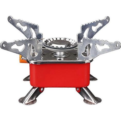 Tragbarer, faltbarer und windfester Gaskocher für Camping, ideal zum Wandern, Picknicken und für Outdoor-Camping. (1/5)