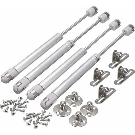 4 Pièces 150N Vérins Meuble Hydraulique Ressort Amortisseurs à Gaz Bras Pneumatique pour Levage de Porte Armoire Meuble Cuisine Amortisseur charniè (1/2)