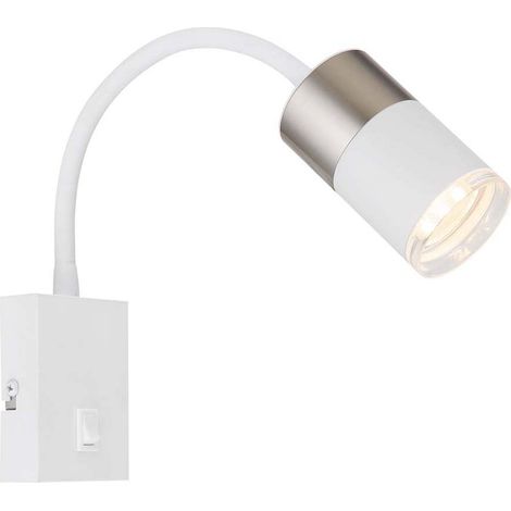 Wandleuchte Wandlampe Flurleuchte Metall Weiß Flexo-Strahler Schlafzimmerlampe (1/5)