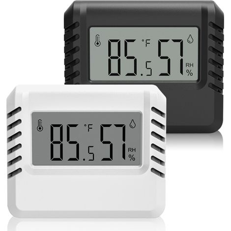 Thermomètre Hygromètre Numérique, 2pcs Mini Thermomètre Intérieur, Grand écran LCD, Portables, Enregistrement Min/Max, pour Maison Terrarium Chambre Bébé Couveuse Cave (1/5)