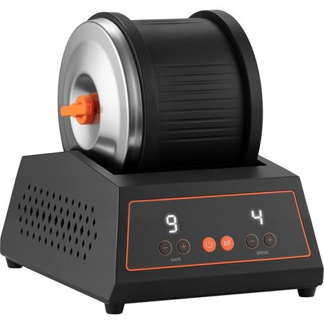 Kit de polissage de pierres, 4 vitesses, minuterie de polissage de 9 jours, polisseuse de pierres sans courroie avec adaptateur et protection contre les surcharges, pour adultes et enfants (1/5)