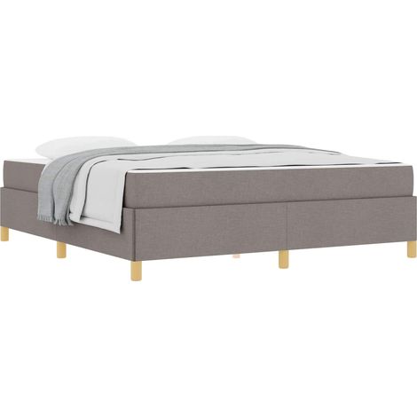 Maison Exclusive - Bettrahmen mit Matratze Taupe 180 x 200 cm Sto