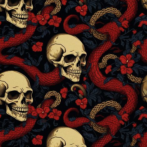 Tela decorativa para exteriores Oxford - Motivo de calavera I DX4520 (1/5)