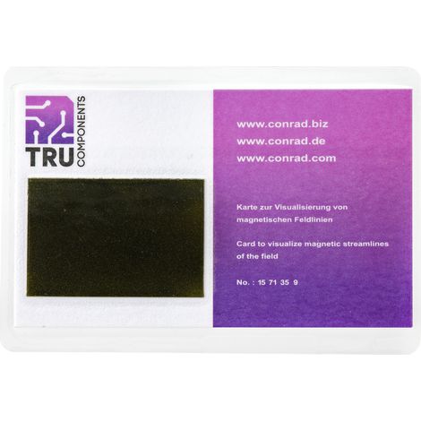 TRU COMPONENTS Magnetfeld-Visualisierungskarte  MVC11HGM (L x B) 95 mm x 65 mm Magnetische Anzeigefl