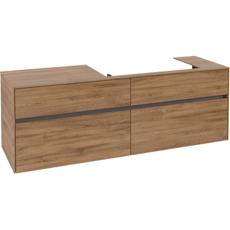 Villeroy & Boch Collaro Waschbeckenunterschrank, 4 Auszüge, (1/2)