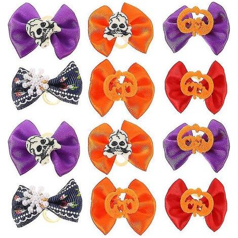 Lot de 20 nœuds papillon pour chiens, pour décorations d'Halloween (1/3)