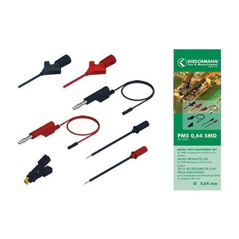 Sks-Hirschmann PMS 0,64 SMD cables de medición negro rojo