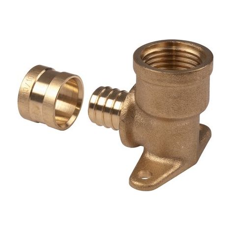 Applique PER coudé 90 degrés à glissement - F 1/2' - Diamètre 16 mm - PB tub (1/5)