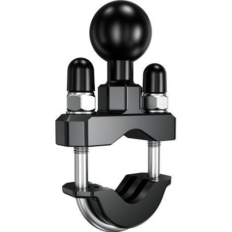 Base de montage en U pour guidon avec boule en TPU de 1 pouce pour rail de diamètre de 0,5'' à 1,25'' Compatible avec les supports RAM de taille B Bras à double douille à boule de 1 pouce (1/5)