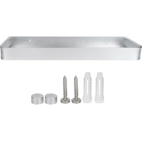 Multifunktionales Wandregal für Dusche, Seife und Aufbewahrung für Bad und Küche (40 cm, stabile Halterung). (1/5)