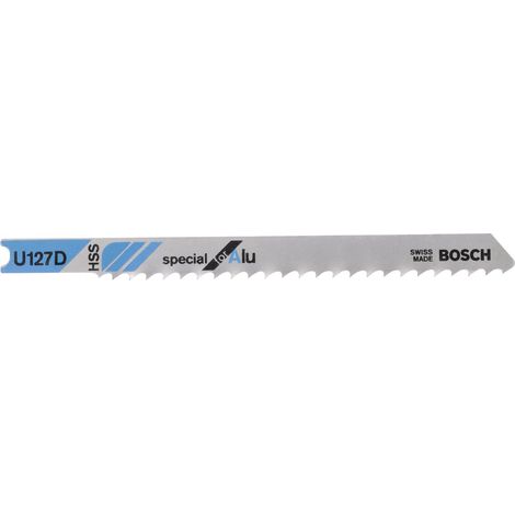 Bosch 3x Lame de scie sauteuse U 127 D Special for Alu - 2608631512
