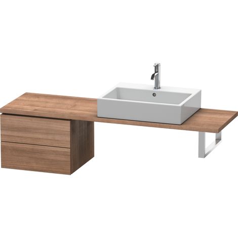 Duravit L-Cube Base para consola, anchura 520mm, profundidad 477mm, 2 cajones, color: Cerezo del Tesino - LC582707373 (1/4)