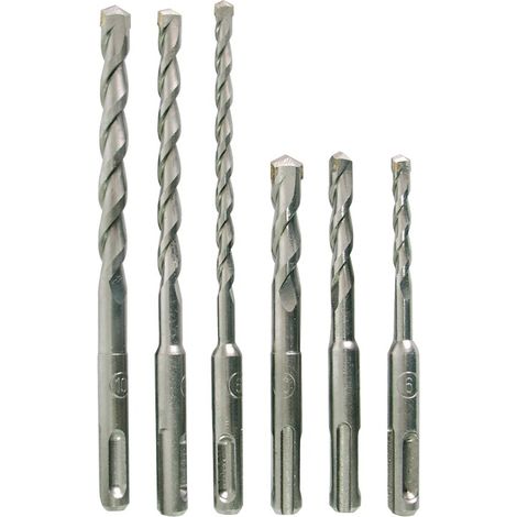 Brocas para hormigón mega sds plus 6 piezas 6 8 10 mm