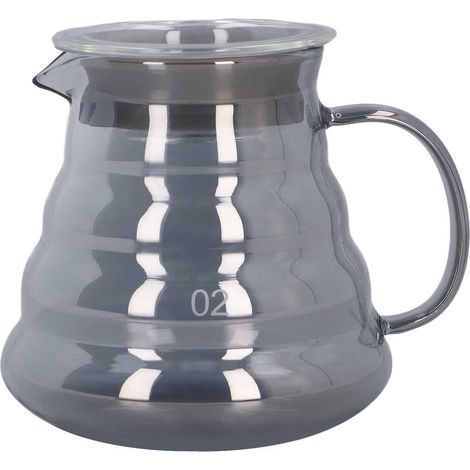 Cafetière - Verre Borosilicaté Haute Résistance - Pour Service Manuel à Domicile ou en Commerce - 1 Pièce