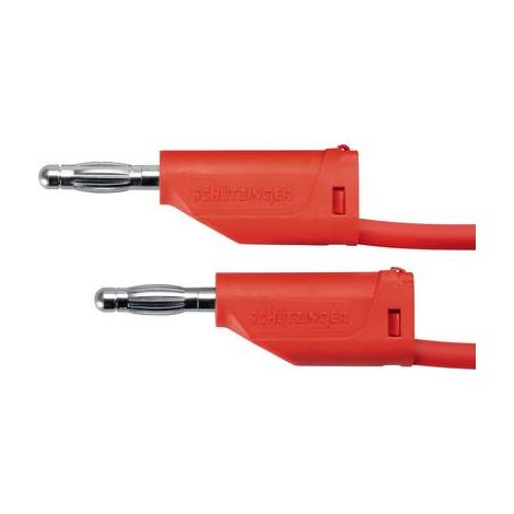 Schützinger MFK 15 / 1 / 100 / RT Cordon de mesure mâle 4 mm mâle 4 mm rouge 1 pc(s)