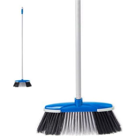Spazzola per spolverare KLEANER con manico in metallo da 130 cm e setole da 9 cm