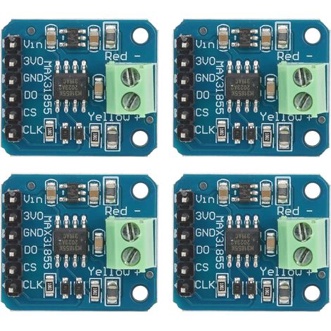 Thermoelementmodul Typ K, Temperatursensorplatine -200℃ bis 1350℃, digitaler SPI-Port-Ausgang, 4 Stück. (1/5)