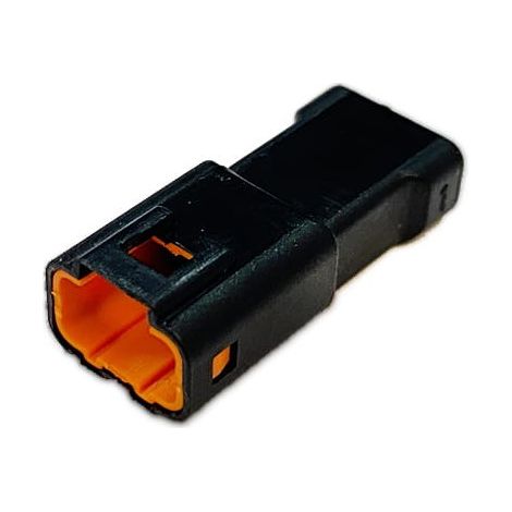 Connettore JWPF femmina  porta maschio 4 vie nero
