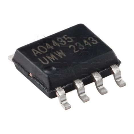 UMW AO4435 SOIC-8 P-channel -30V/-10.5A SMD MOSFET (transistor à effet de champ) composant électronique, 5 unités par paquet.