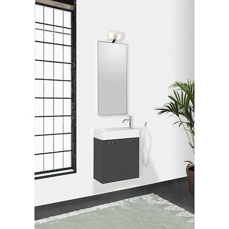 Ensemble de meubles de salle de bains ENISAR série MAS anthracite mat (1/4)