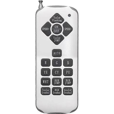 Télécommande 18 touches à code fixe 433 MHz 2264 pour lampe sous-marine LED RGB longue portée (1/5)