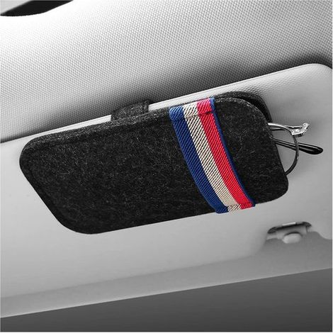 Dailygoods - Clip per occhiali da sole per auto - Porta occhiali per auto - Pratico organizer - Nero - Accessorio universale per auto - Adatto per auto e SUV - Nero (1/5)