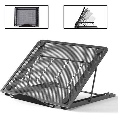 Laptopständer mit verstellbarem Winkel  Faltbarer Tablethalter aus Edelstahl für iPad und MacBook  Geeignet für Laptops von 10 bis 15 Zoll (1/5)
