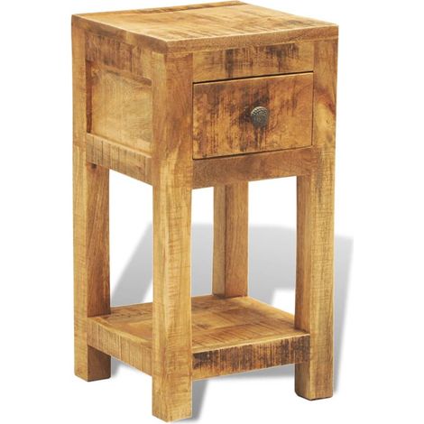 Maison Exclusive - Nachttisch mit 1 Schublade Massivholz Mango