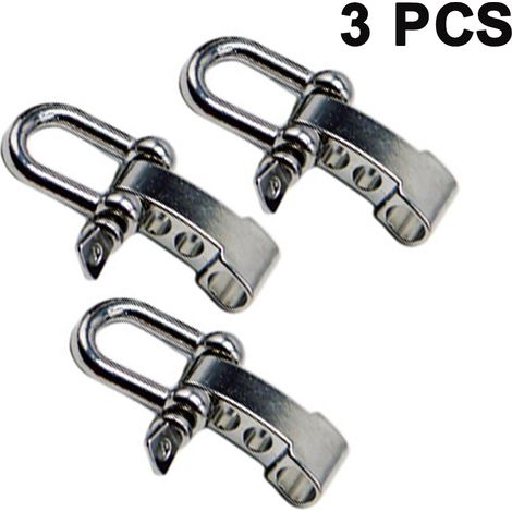Boucle En Forme De U - Boucle De Réglage Pour Corde De Parasol Extérieur - 3 Pièces (1/5)