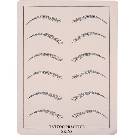 1 lot de peau silicone d'entraînement pour tatouage, maquillage permanent et microblading des sourcils (1/5)