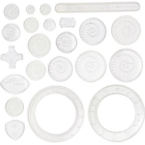 Ensemble de dessin en plastique pratique et facile à utiliser (1/5)