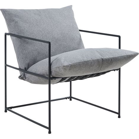 Poltrona relax 90 x 61 x 70 cm grigio scuro 030009479