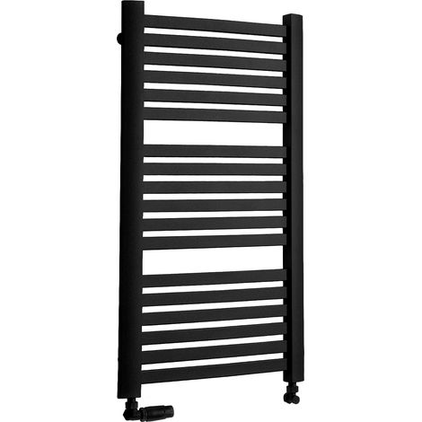 Radiador de baño LUXRAD Kastor 945 x 480 mm negro mate página