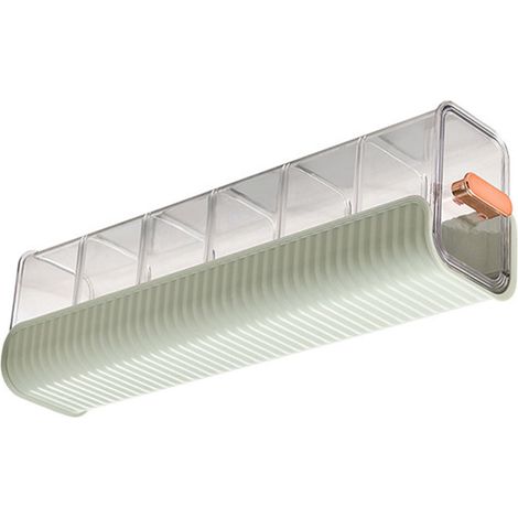Organisateur mural de sous-vêtements amovible, anti-poussière et résistant à l'humidité, avec tiroir, pour chambre à coucher, vert clair. (1/5)