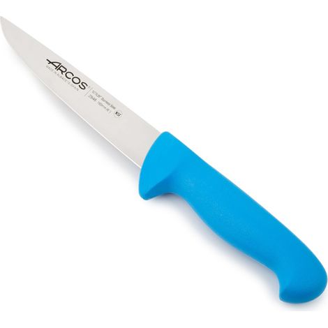 Coltello da macellaio Arcos Colore - Prof. 294623 in acciaio inox Nitrum e mango ergonomico blu Polipropilene e 16 Lama cm.