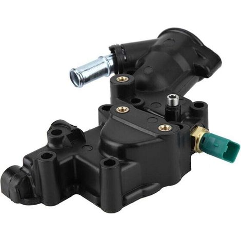 Thermostat Zoternen 9654775080, boîtier noir, liquide de refroidissement, plastique, métal, contrôle de température de haute précision pour voiture (1/4)