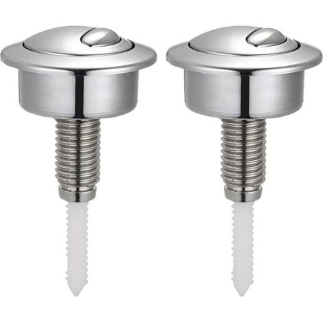 Lot De 2 Boutons Poussoirs Double Chasse D Eau Pour Reservoir Toilettes Optima Twyford Vitra (1/4)