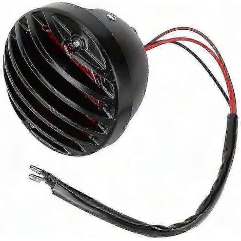Feu Arrière Moto Vintage Stop Brake Lamp Éclairage Rétro Rouge (1/4)