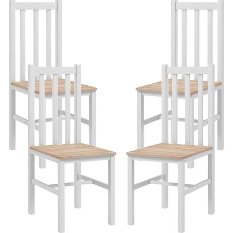 Ensemble de pliable naturel pour salon chaises cuisine/salle manger, bois massif, design moderne, 38,5 47,5 (1/5)