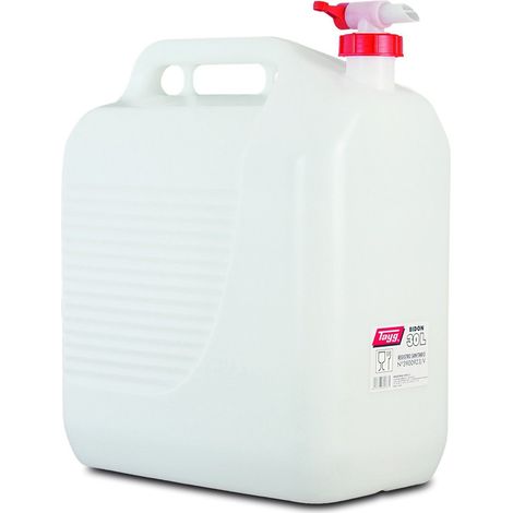 BIDON PLASTICO ALIMENTARIO CON GRIFO 30 L - 604362 (1/2)