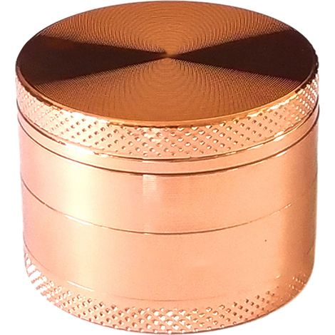 Broyeur manuel à épices et herbes aromatiques – Broyeur à herbes durable et facile à prendre en main (50 mm) Or rose (1/4)