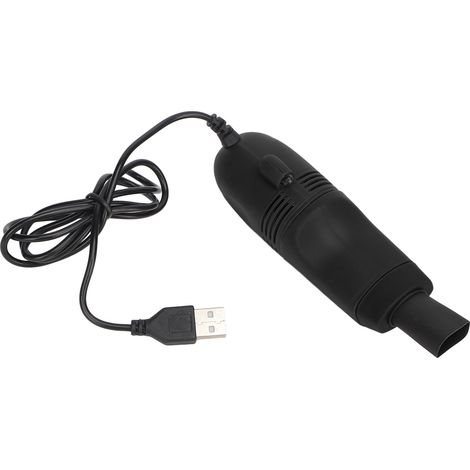 Mini aspirateur de clavier portable à grande aspiration, mini aspirateur USB pour nail art et ordinateur, noir (1/5)