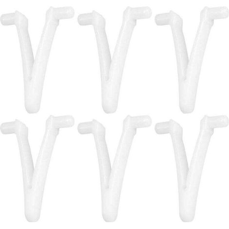 Ulisem Lot de 6 accessoires de piscine avec clip papillon en V pour spa, brosse, râteau à feuilles, écumoire, tête d'aspirateur de nettoyage de piscine (1/5)