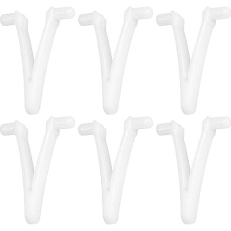 6pcs Piscine d'approvisionnement Papillon v Clip pour Piscine Spa Brosse Feuille râteau Feuille Skimmer tête d'aspirateur pour Nettoyage de Piscine