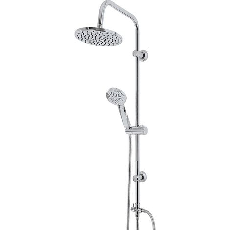 Colonna doccia cromata H 105 cm con deviatore design tondo (1/2)