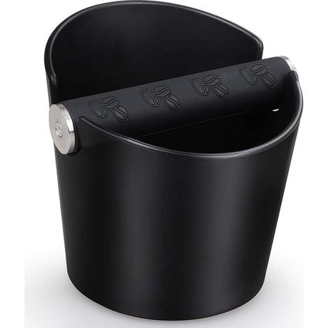 Poubelle à marc de café - Accessoires pour machine à café 12 cm - noir - Knockbox - boîte à frapper pour café - boîte à frapper pour café et espresso (1/5)